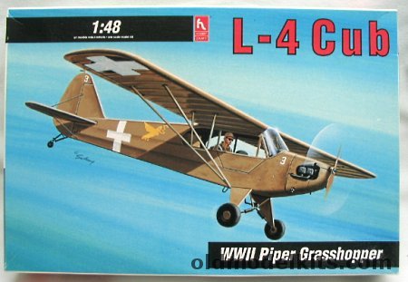 Hobby Craft 1/48 Piper L-4 Cub WWII Grasshopper - Israel / US Army 1941 / Syrian Air Force, HC1580 plastic model kit